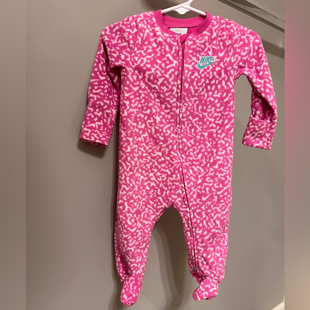 Pink Nike Baby Fleece Sleeper